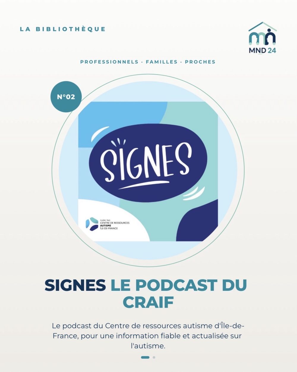 Visuel MND 24 : La Bibliothèque n°02 — SIGNES, le podcast du CRAIF